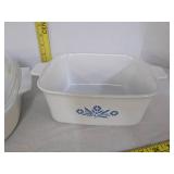 (2) Casserole Corning ware