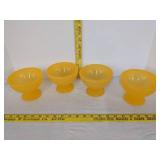 (4) Plastic ice cream bowls