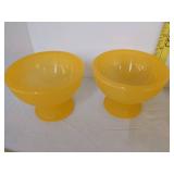 (4) Plastic ice cream bowls