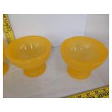 (4) Plastic ice cream bowls