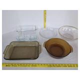 Glass baking dishes