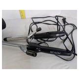 (2) Curling irons & hair dryer