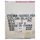 Chopline Glam Modern 3 Seater Velvet Couch Black - Retail: $1014.00