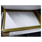 S & Co. Accent Table 15.55D Marble Round Gold Metal