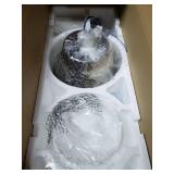 kathy ireland Geode 52 in. Integrated LED Indoor Polished Nickel Ceiling Fan with Light Kit and Wall Control