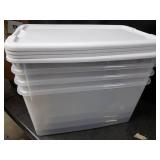 STERILITE Clear 70-quart Ultra Latch Storage Boxes (Set of 4) - Case of 4- Retail:$109.99