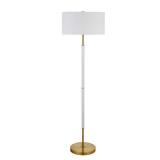 Camden&Wells - Simone Floor Lamp - Matte White/Brass