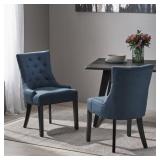 Hayden Tufted Dining Chair Set (Set of 2) by Christopher Knight Home- Retail:$257.02