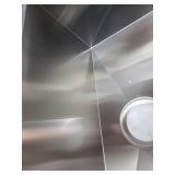 Water Creation 25-inch X 22-inch Zero Radius Single Bowl Stainless Steel Hand Made Drop in Kitchen Sink- Retail:$376.99