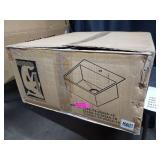 Water Creation 25-inch X 22-inch Zero Radius Single Bowl Stainless Steel Hand Made Drop in Kitchen Sink- Retail:$376.99