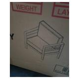 Cape Coral Aluminum Chair With Cushions, Gray And Dark Gray