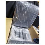 Cape Coral Aluminum Chair With Cushions, Gray And Dark Gray