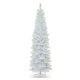 7 ft. White Iridescent Tinsel Tree- Retail:$104.99