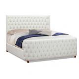 Brooklyn King Tufted Bed, Antique White - Retail: $1836.00