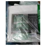 Karina One Linen Textured Window Scarf Ivory 54x144"