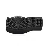 perixx periboard-512 ergonomic split keyboard - natural ergonomic design - black - bulky size 19.09"x9.29"x1.73"
