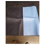 Rubber Mat, Light Blue And Black, 24x36 Inches