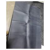 Rubber Mat, Light Blue And Black, 24x36 Inches