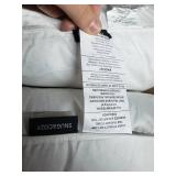 Snug And Cozy 20x26 Inch White Down Pillows, Set Of 2