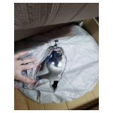 Round Top Not Adjustable(41 INCHES Height) Bar Table,Pub Table With Silver Leg and Base