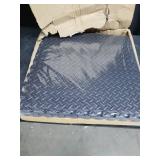 Set Of 6 Foam 24x24 Inch Interlocking Mats, Black Diamond Plate