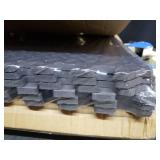Set Of 6 Foam 24x24 Inch Interlocking Mats, Black Diamond Plate