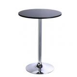 Round Top Not Adjustable(41 INCHES Height) Bar Table,Pub Table With Silver Leg and Base