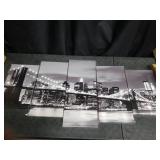 Wieco Art New York Skyline 5 Piece Canvas Art
