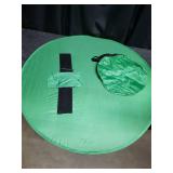 42 Inch Large Round Light Diffuser For Lighting Equipment, With Carry Case, Green