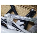 Wall Mountable Wood Shelf With Black Metal Racks, 3 Tier