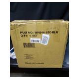 Pilot WH544-15C-BLK Universal Fit Formula Series Black and Chrome 15 Inch Wheel Covers - Set of 4