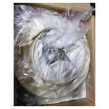 Traditional Floor Lamp Gold/White