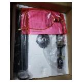 Traditional Floor Lamp Gold/White