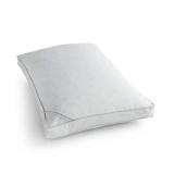 Calvin Klein Tossed Logo Print Extra Firm Down Alternative Gusset Standard Pillow, Hypoallergenic