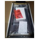 Hoobro 3 Shelf Rolling Cart, Black And Wood