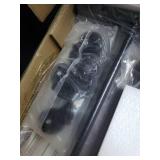 Hoobro 3 Shelf Rolling Cart, Black And Wood