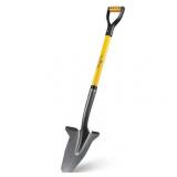 Spear Head Spade SHFD3 Yellow Short Reinforced Fiberglass Handle with Cushion D Grip, Yellow