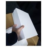 Set Of 5 White Heavy Duty Foldable Boxes, 9x14 Inches Each