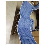 Wakedale Adult Folding Indoor Outdoor Chaise Lounge, Dark Blue