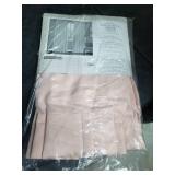 Exclusive Home Curtains Sateen Twill Woven Room Darkening Blackout Pinch Pleat Curtain Panel Pair, 108" Length, Blush