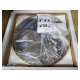 Circle Mirror 20"D Gold Frame