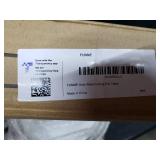 FUNME Gold White Folding End Table