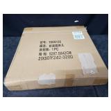 FUNME Gold White Folding End Table