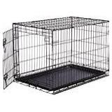 AmazonBasics Single-Door Folding Metal Dog Crate - Medium (36x23x25 Inches)