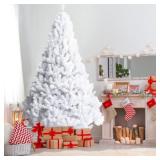 White Fake Soft Needle 6 Foot Christmas Tree
