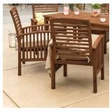 Captiva Brown Stacking Chair, Set Of 2