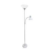 Simple Designs Floor Lamp With Reading Light