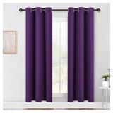 NICETOWN Curtain Panel Pair 42x72" Purple