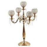 Vincidem 5 Arm Candle Holder, Gold