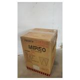 Mirrored End Table with Crystal Inlay, Square Modern Side Table Silver Accent Table, Drum End Table for Living Room Bedroom from MIREO Fine Furniture